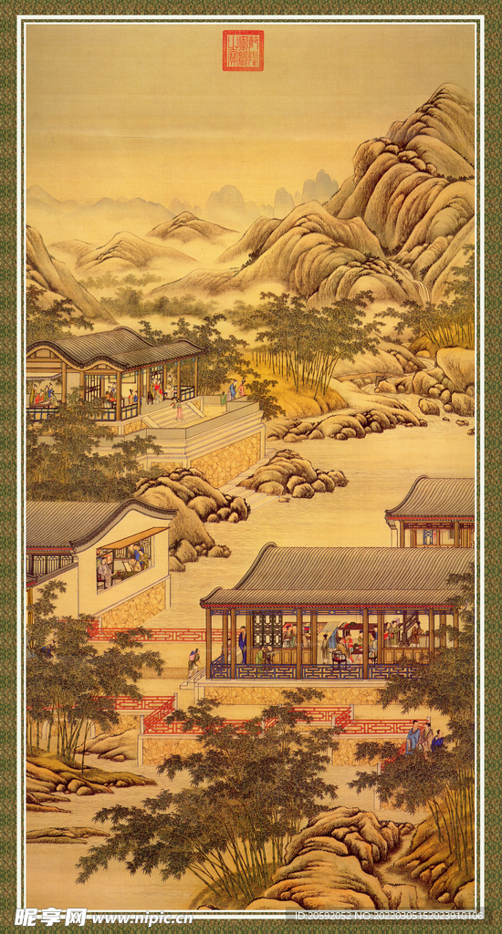 水墨画  