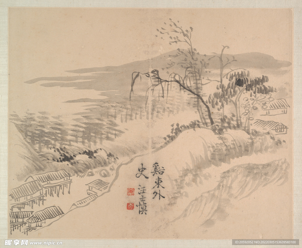  水墨画   