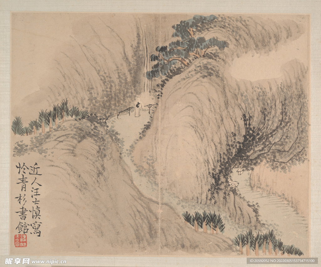  水墨画   