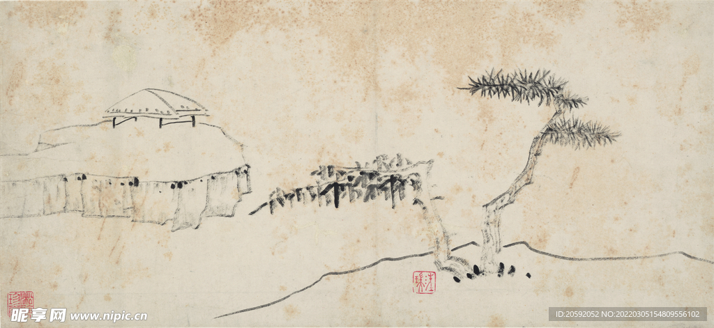  水墨画 山水画 中国画 山水