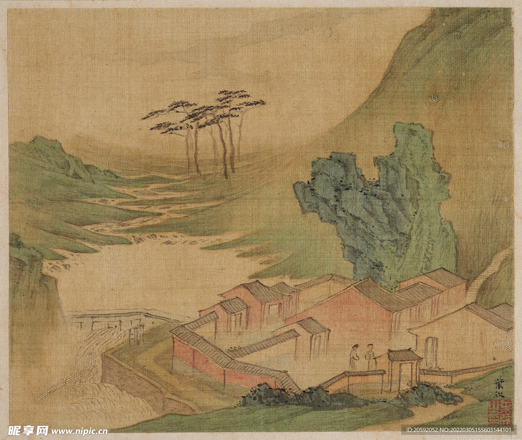 山水画  