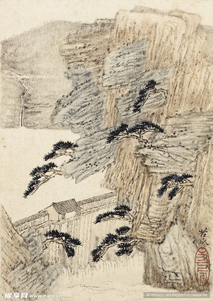 山水画  