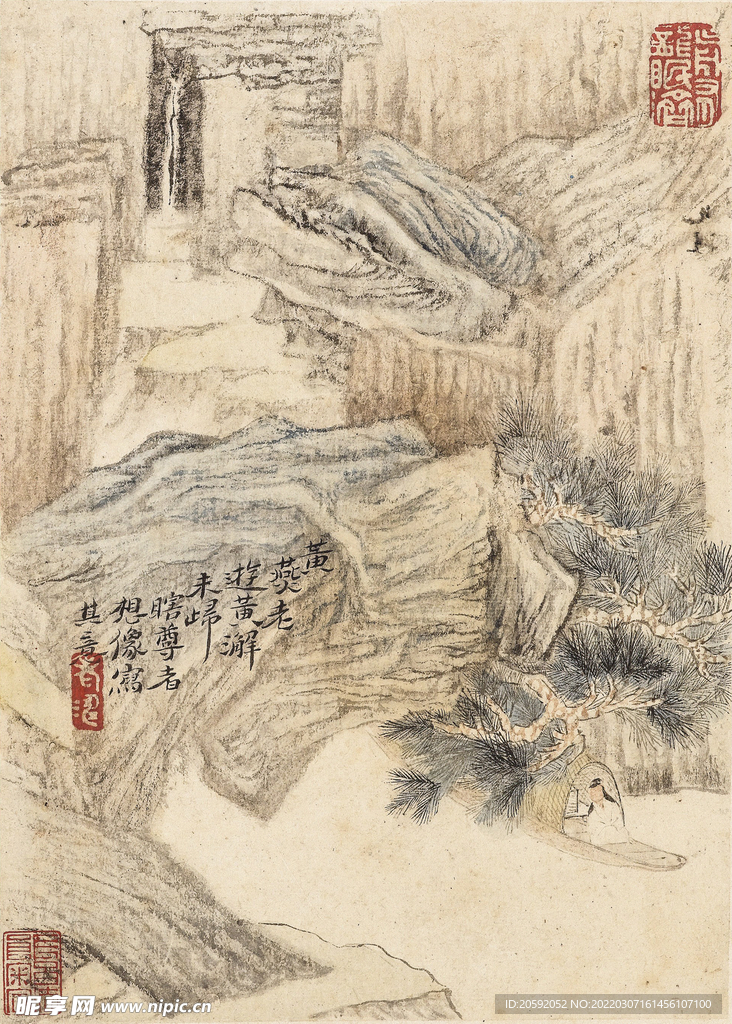 山水画  