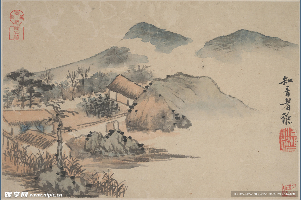 山水画  