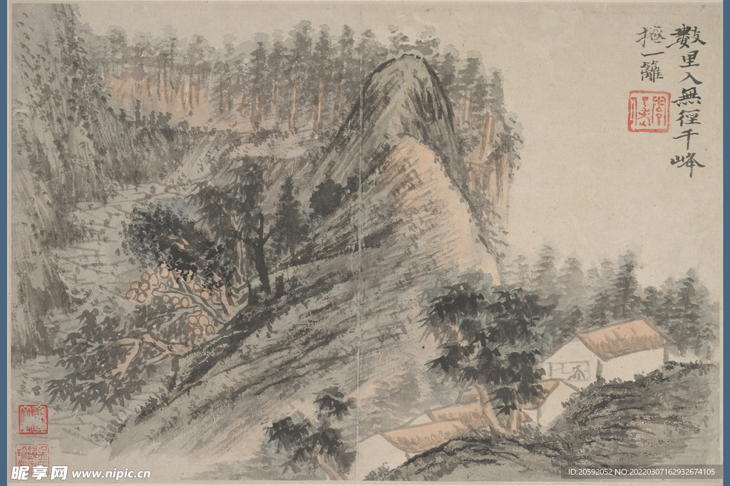 山水画  