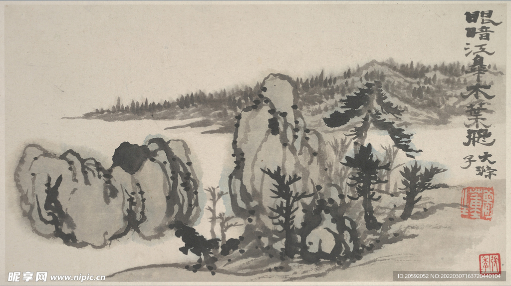 山水画  