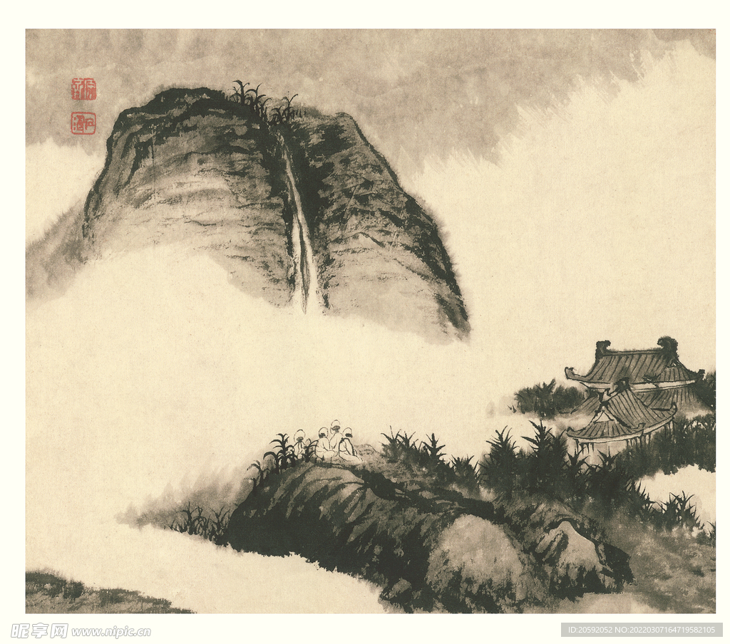 山水画  