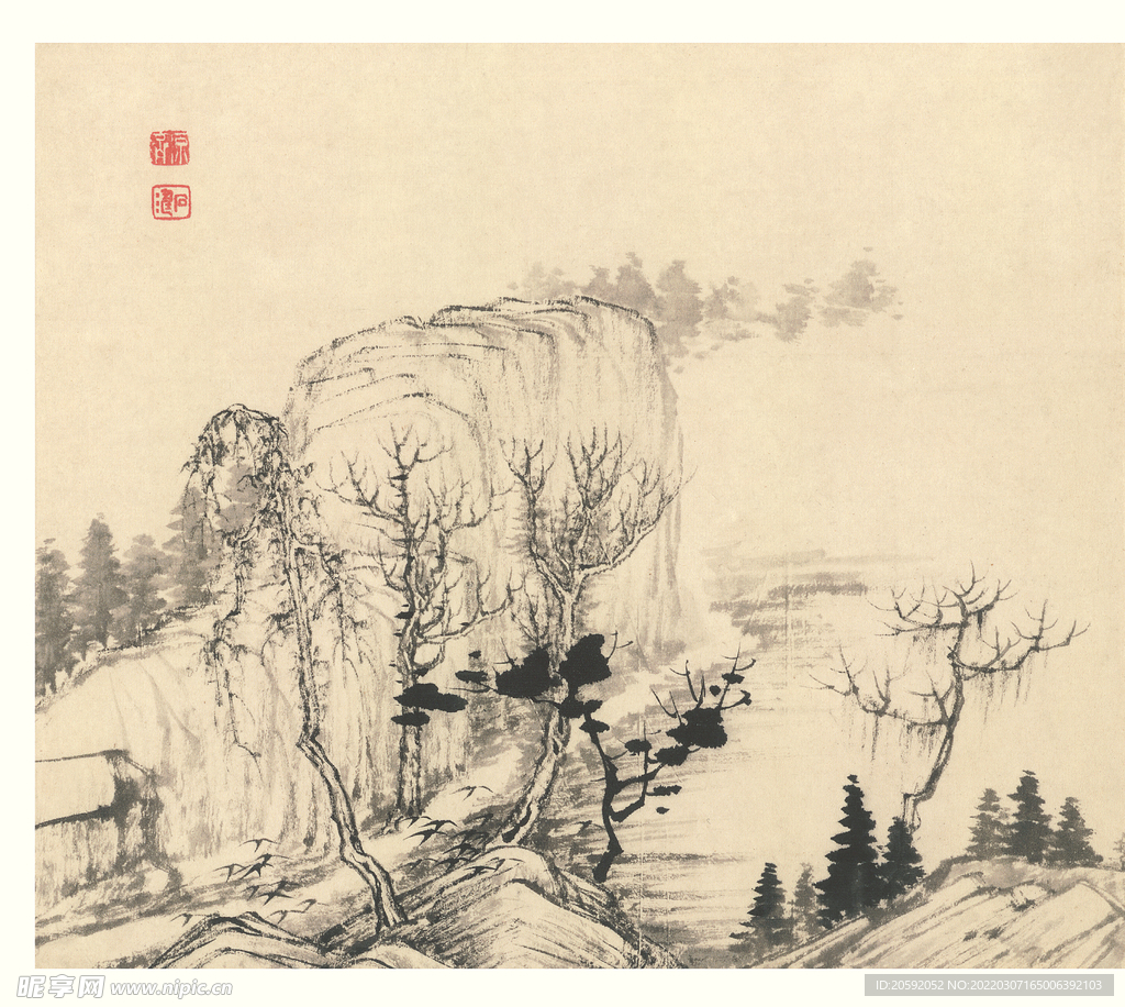 山水画  