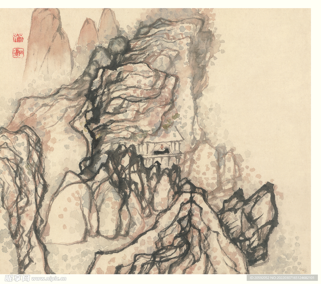 山水画  