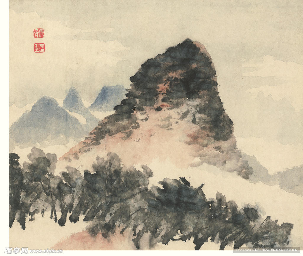 山水画  