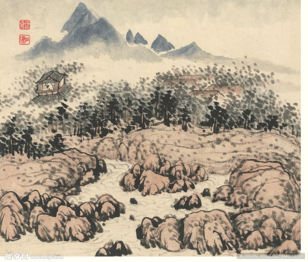 山水画  