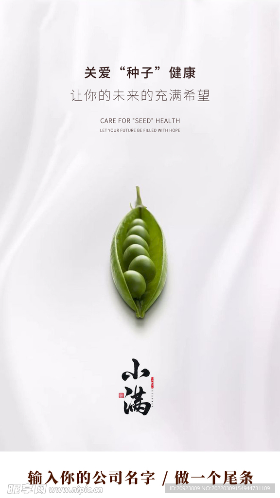趣味品牌小满二十四节气海报