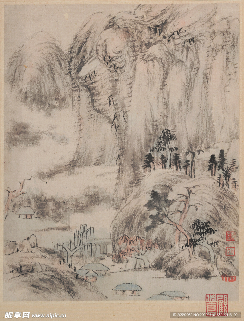 山水画  