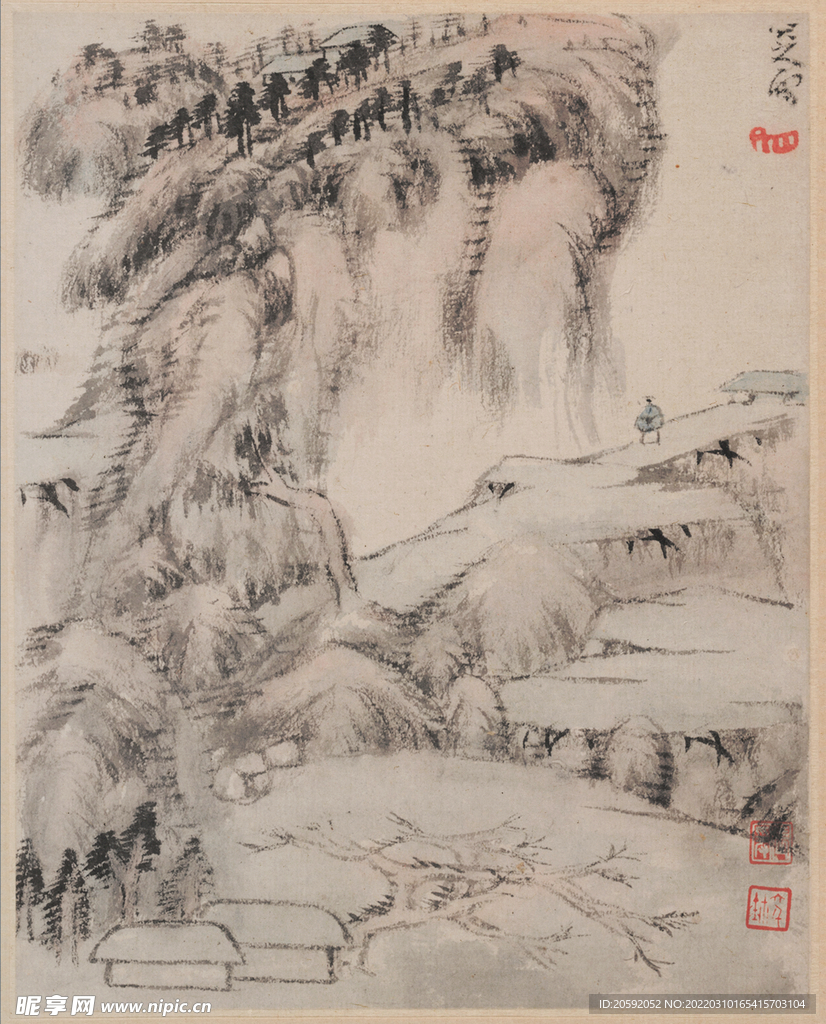 山水画  