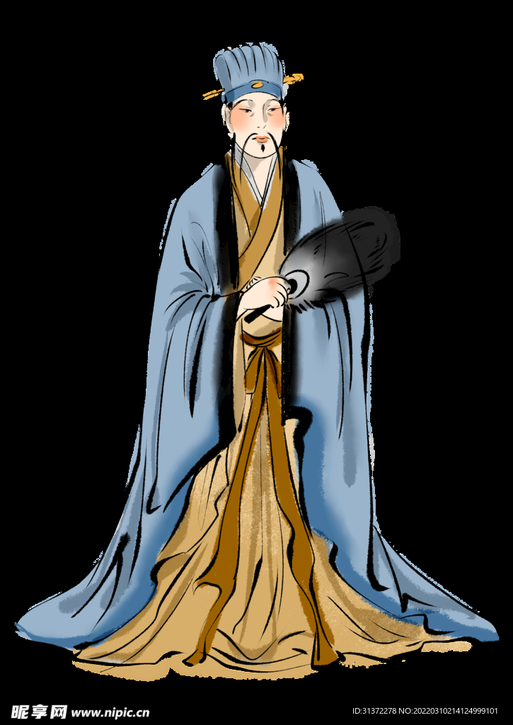  手绘文人墨客图片