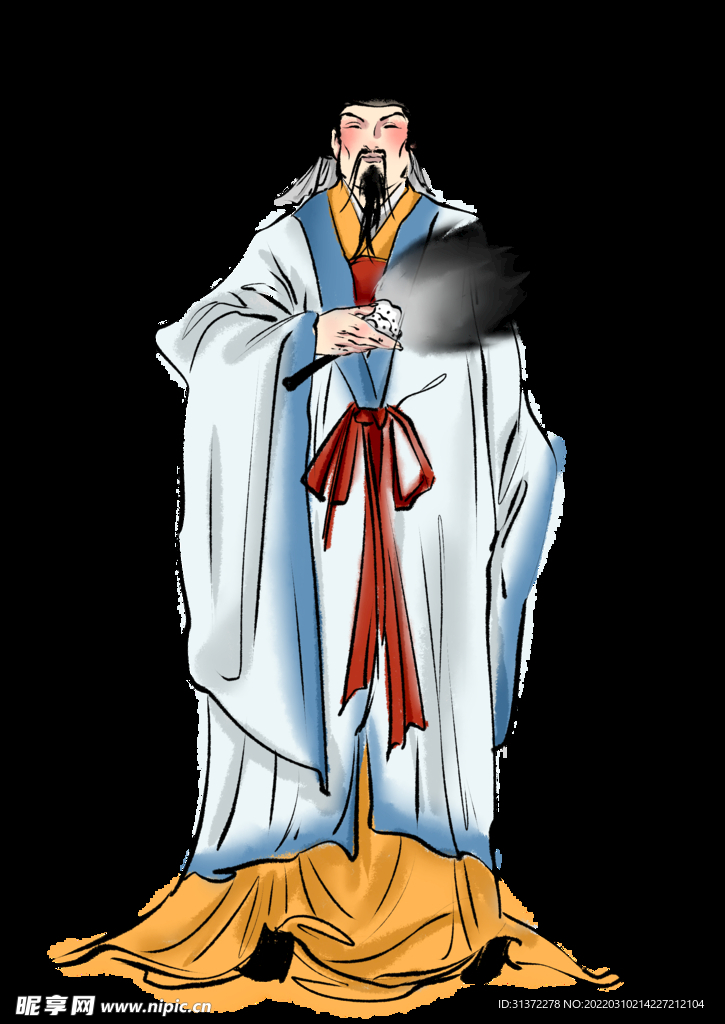  手绘文人墨客图片