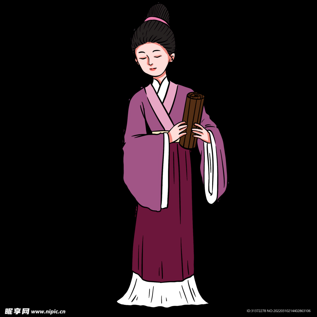 手绘文人墨客图片