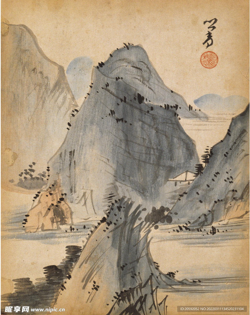 水墨画  