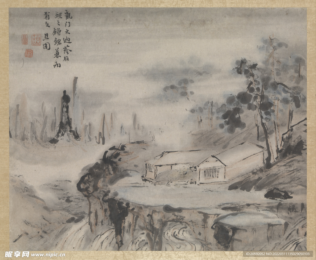  水墨画   