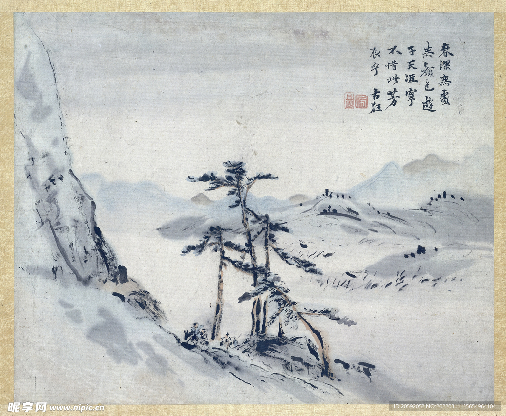 山水画  