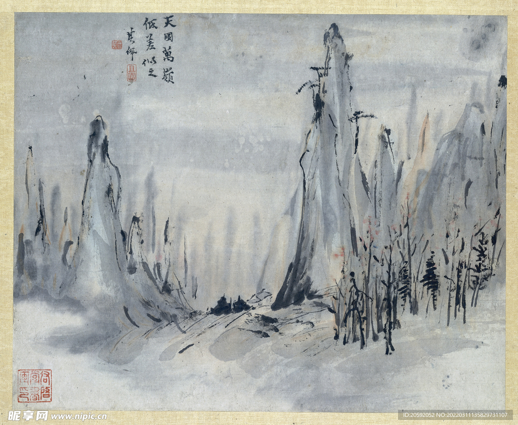 山水画  