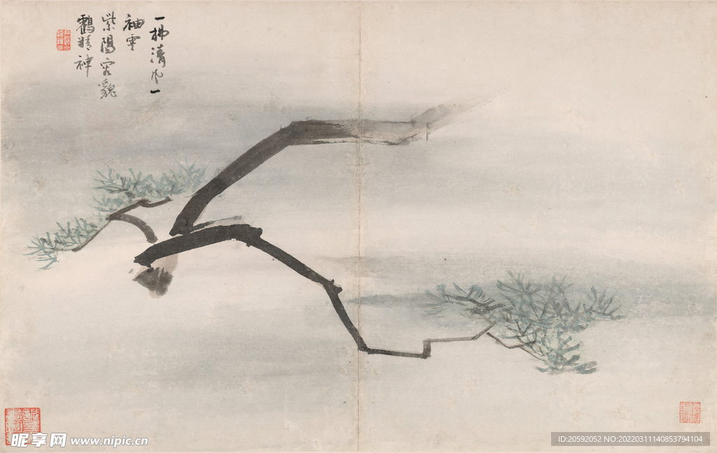 水墨画  