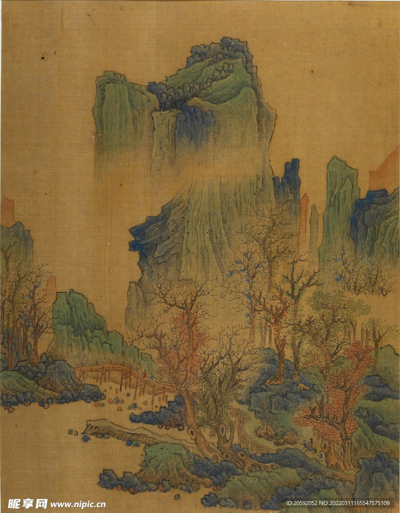 山水画  