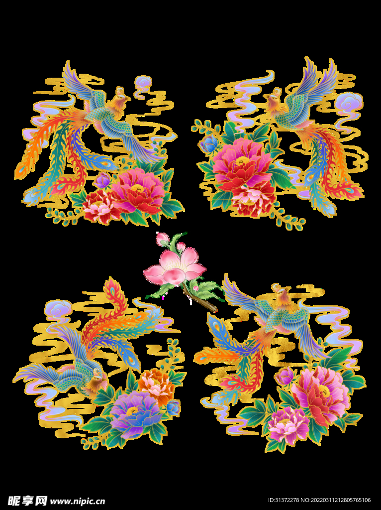  国潮凤凰海报设计图片