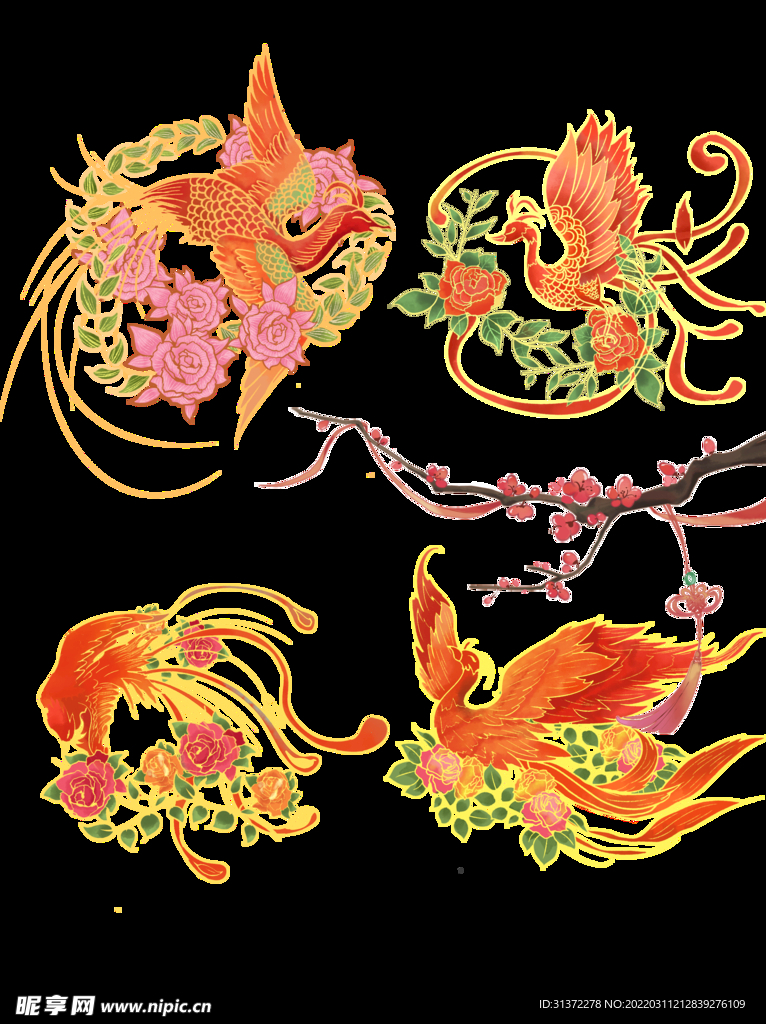  国潮凤凰海报设计图片