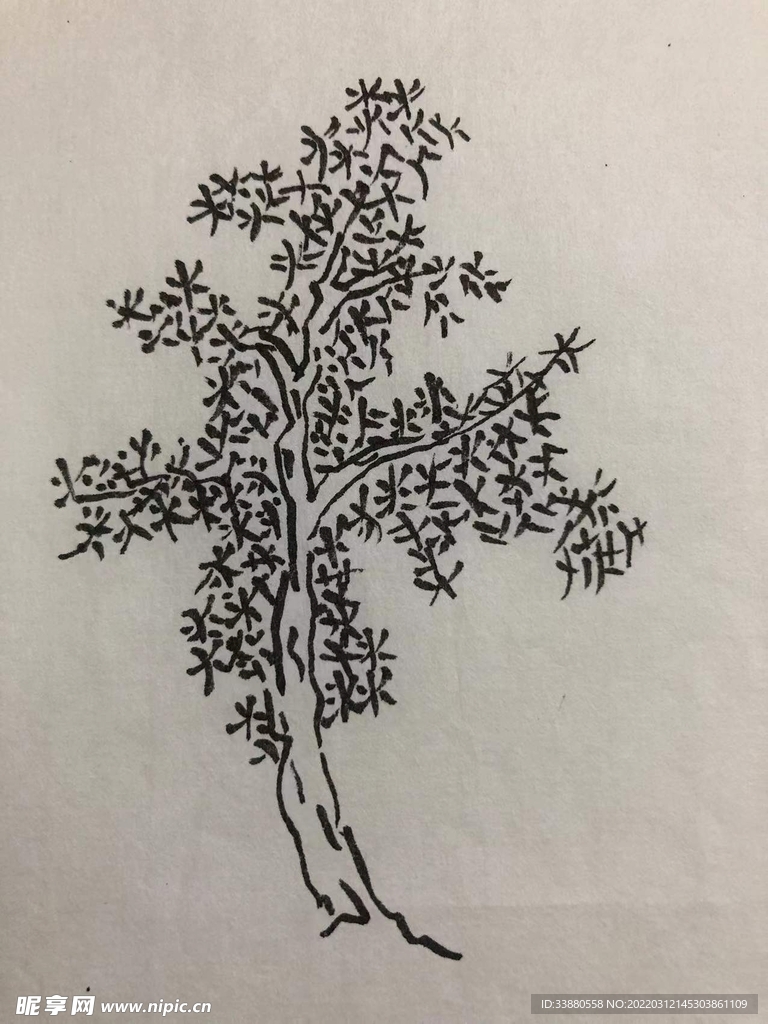 手绘 梅