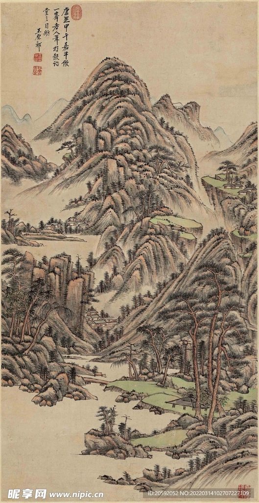 山水画  