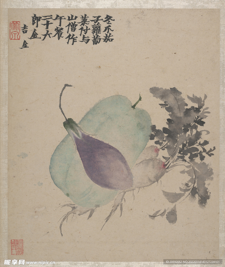 水墨画  