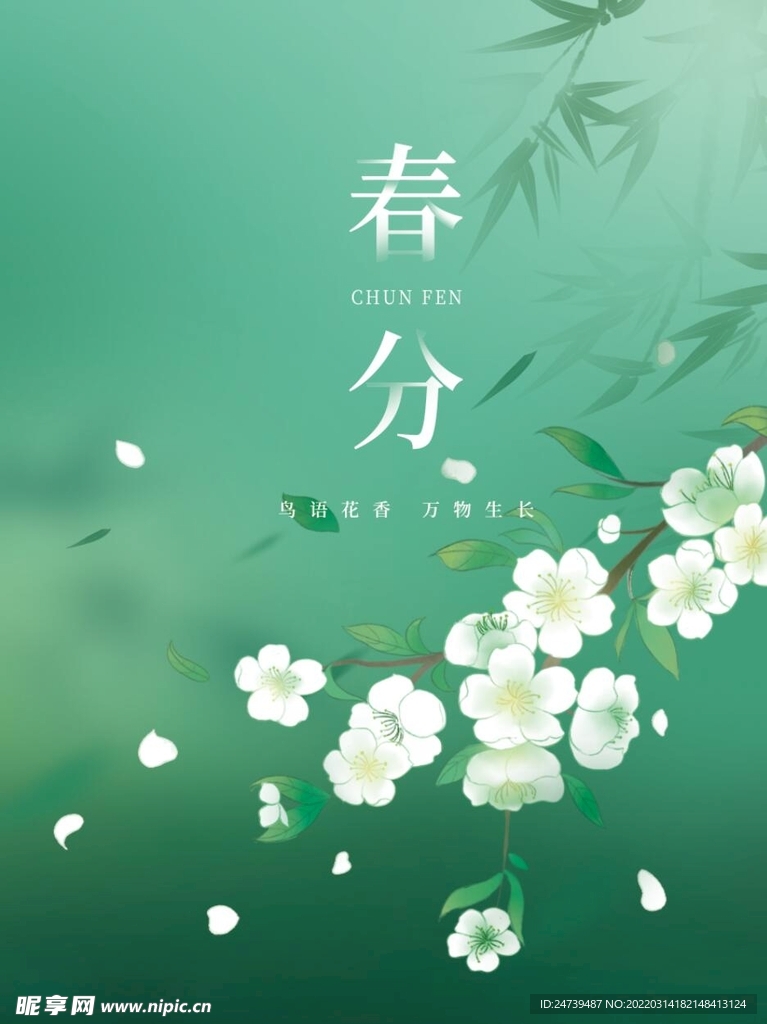 春分海报背景