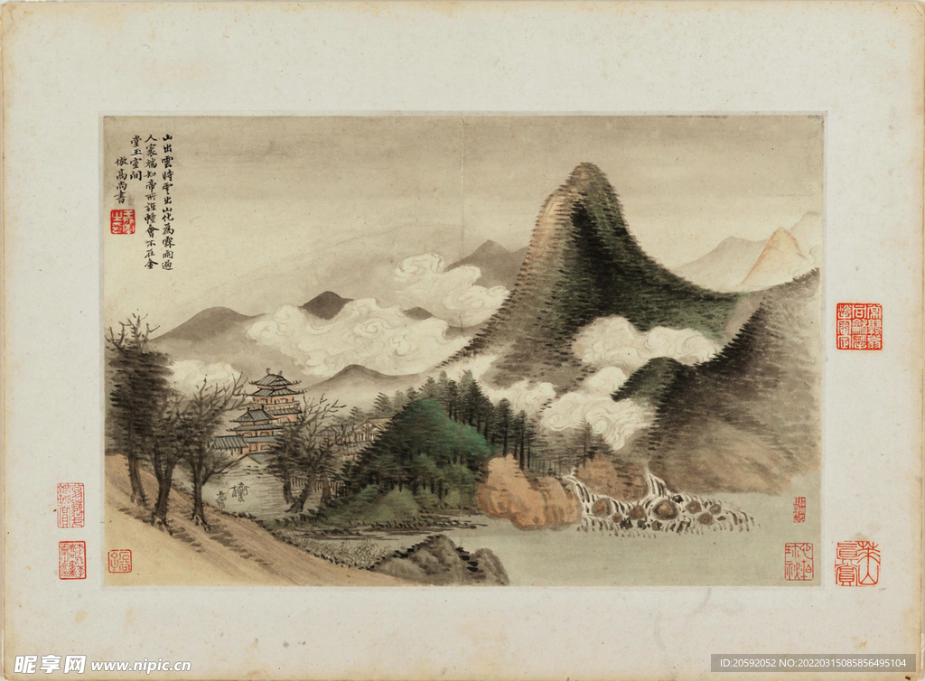 山水画  