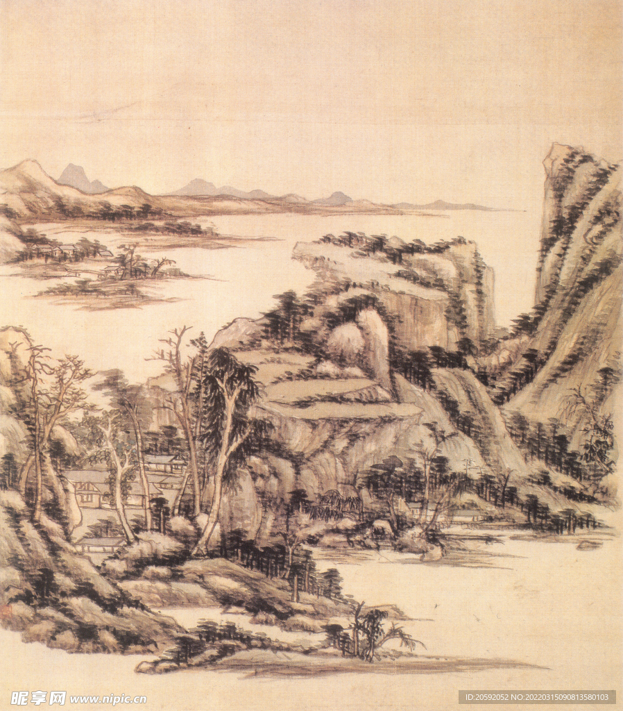 水墨画 