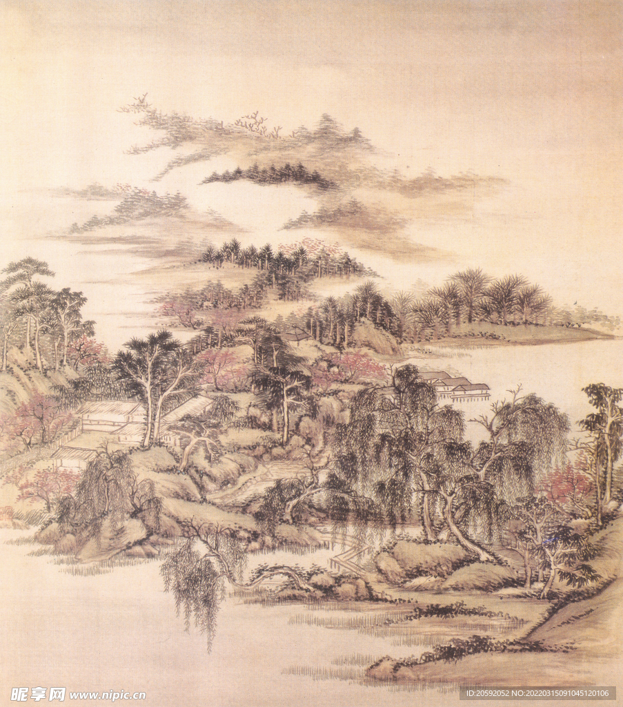水墨画  