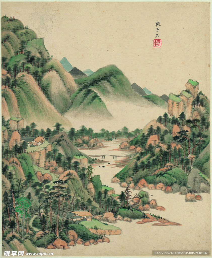 山水画  