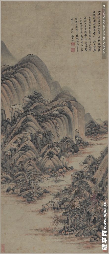 山水画  