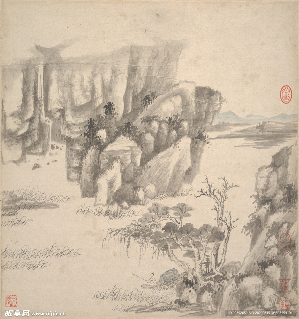 山水画  
