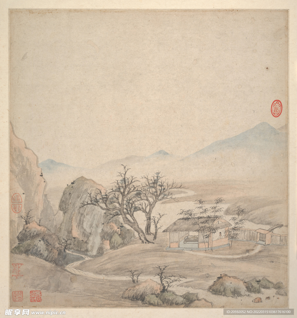 山水画  