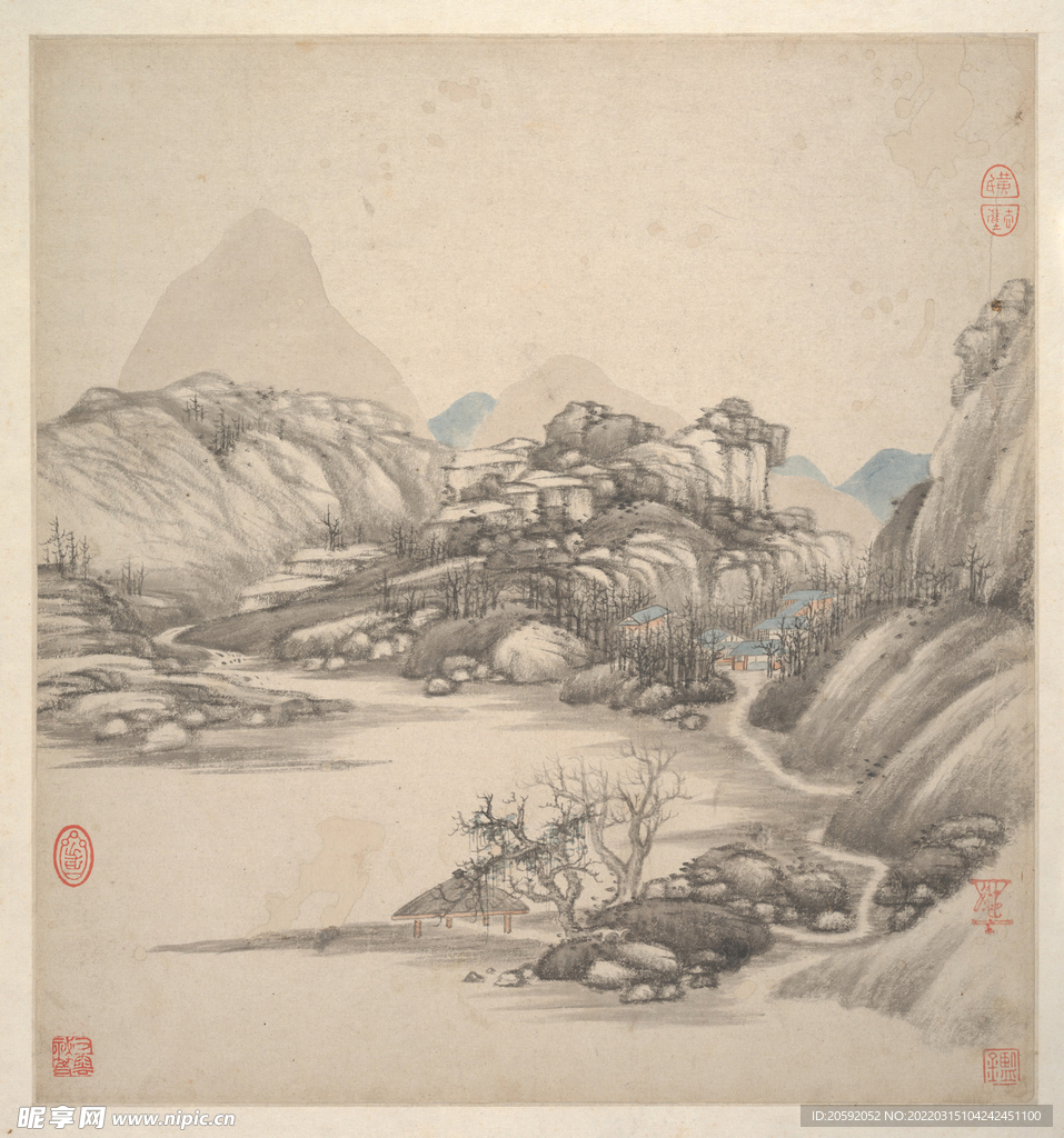 山水画  