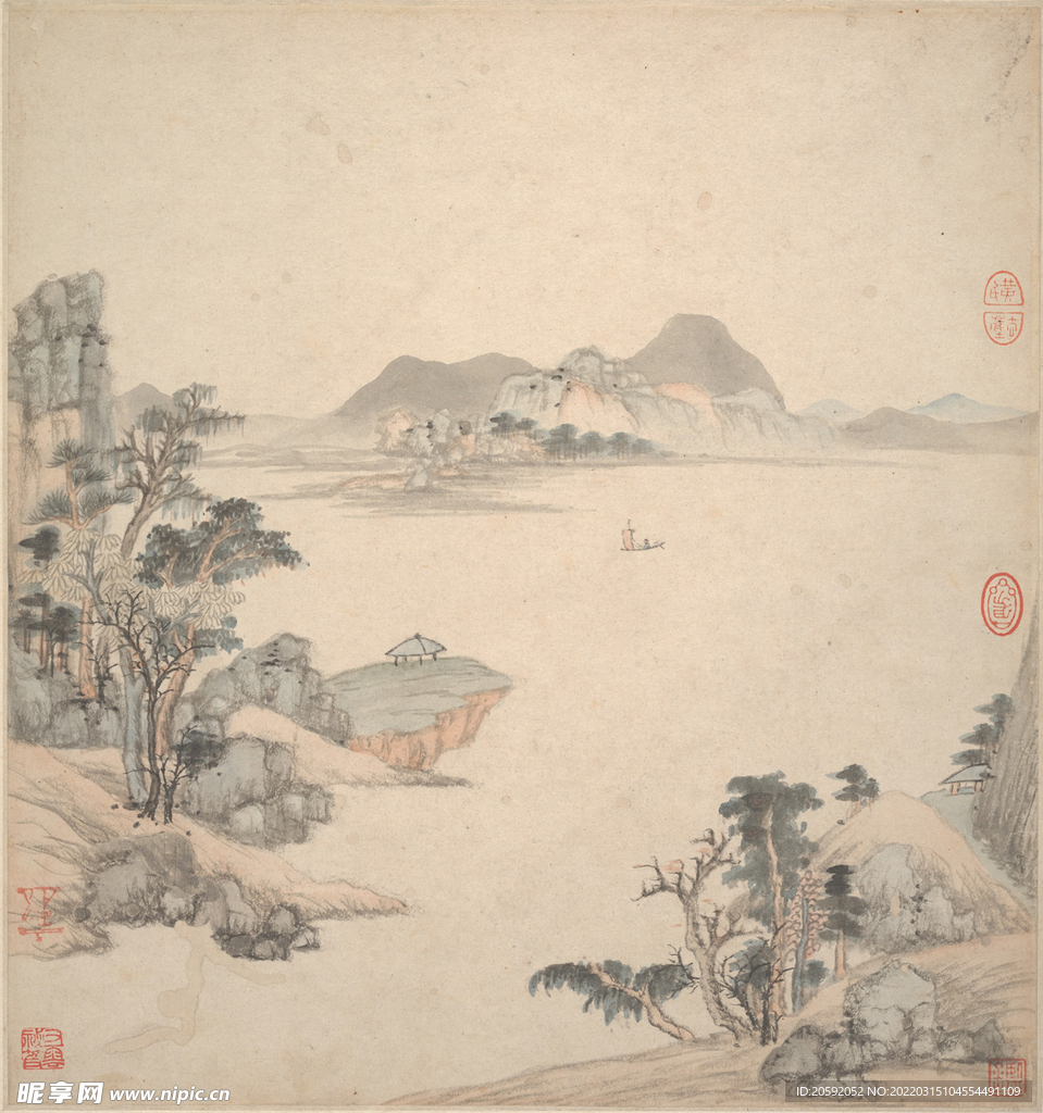 山水画  