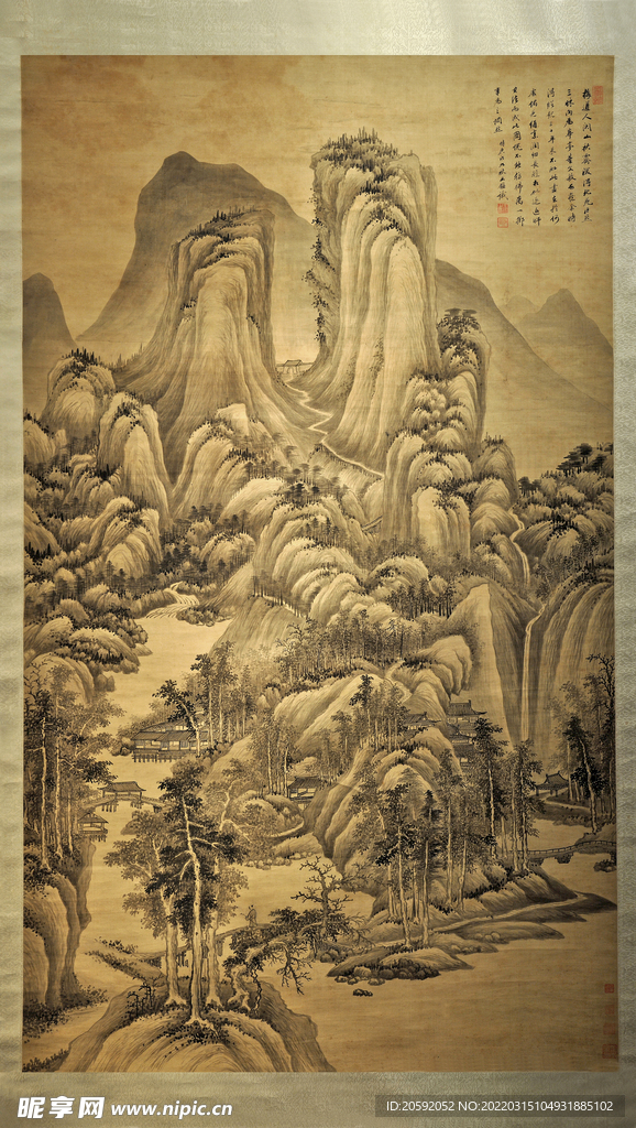 山水画  