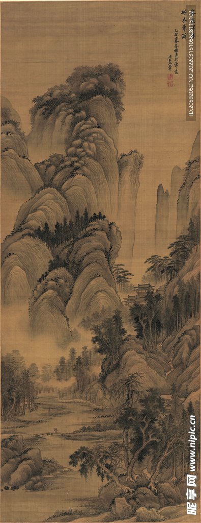 山水画  