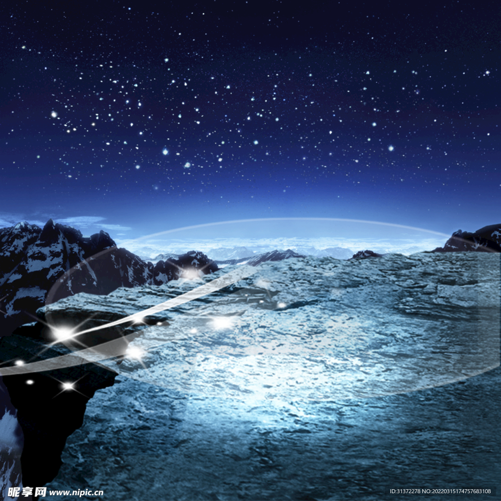 创意星空合成海报图片