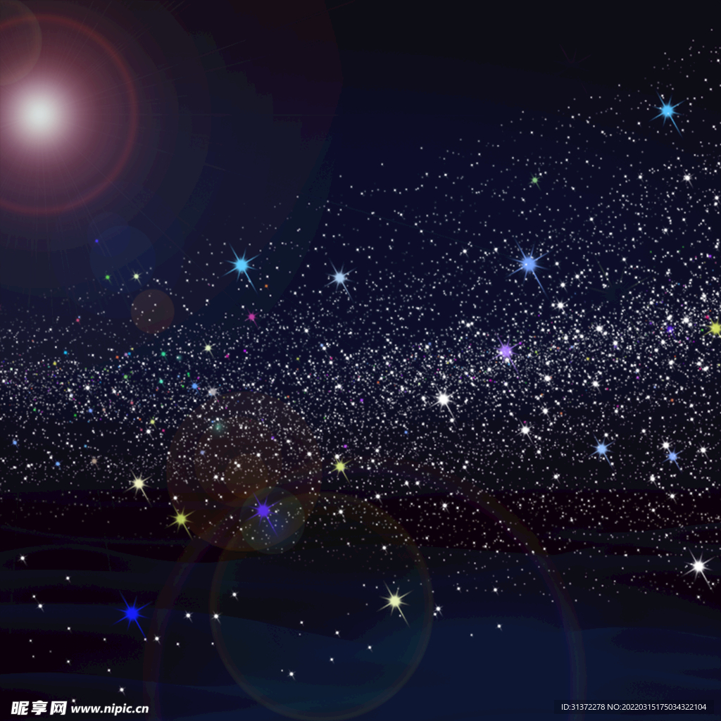 创意星空合成海报图片