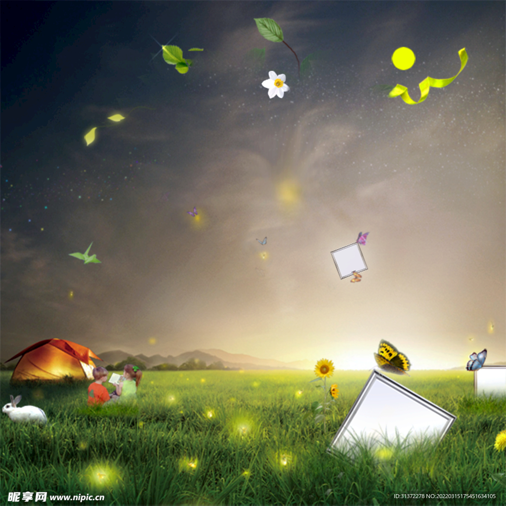 创意星空合成海报图片