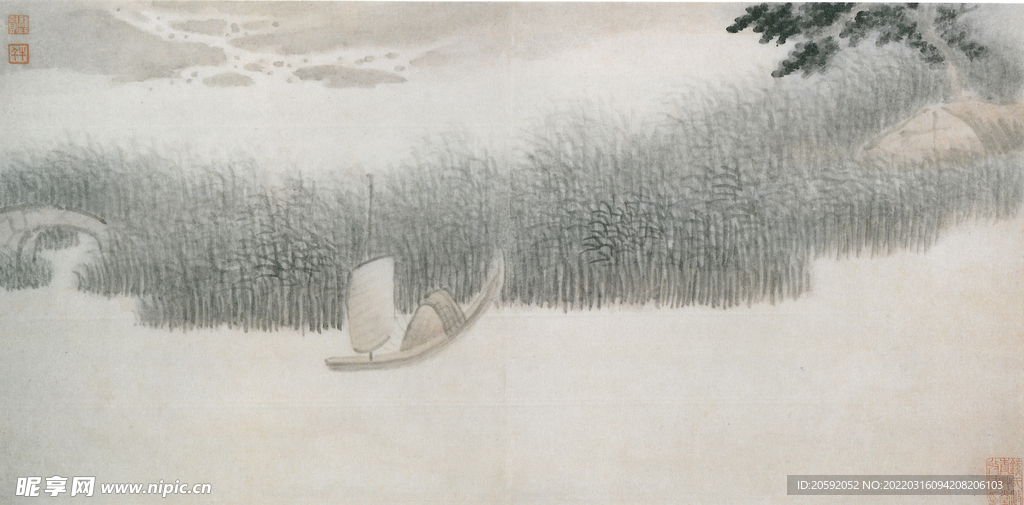 山水画  
