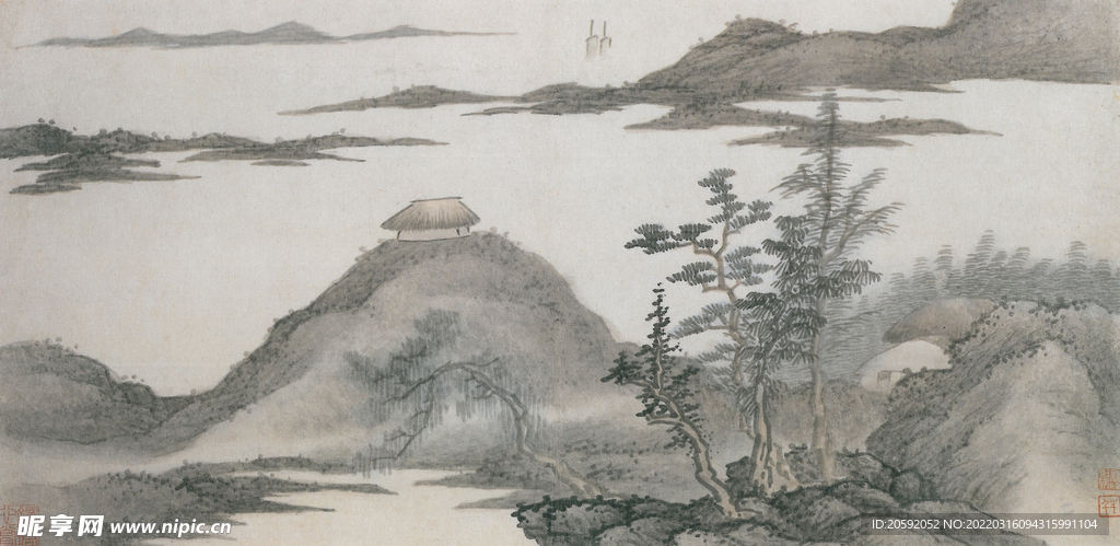 山水画  