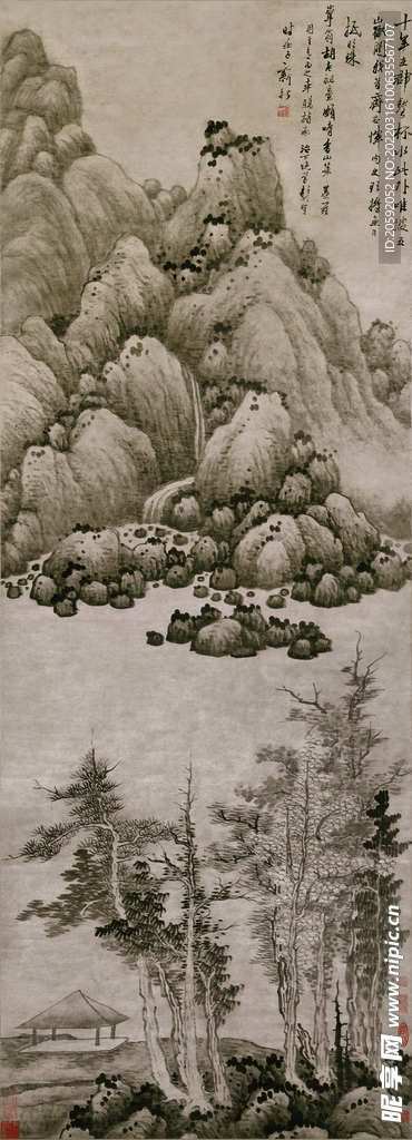 山水画  